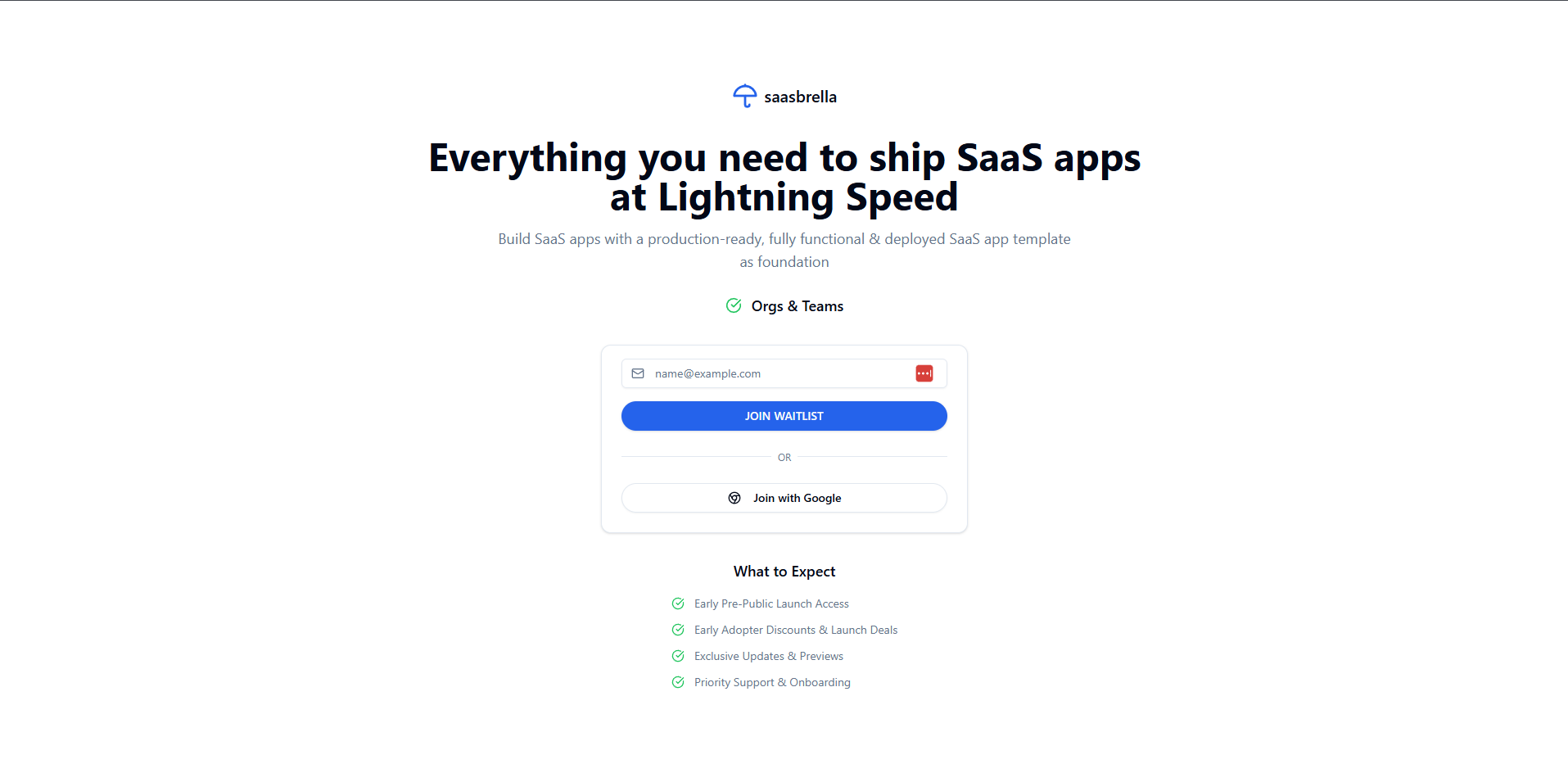 Everything you need to ship SaaS apps at lightning speed