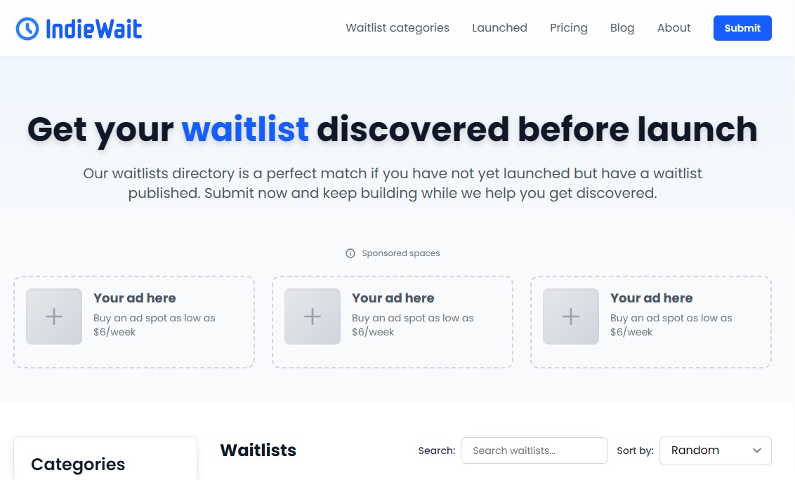 Desktop ad placement preview showing 3 ad slots